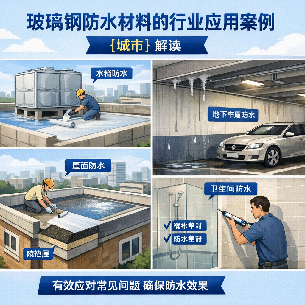 玻璃钢防水材料的行业应用案例，揭阳解读