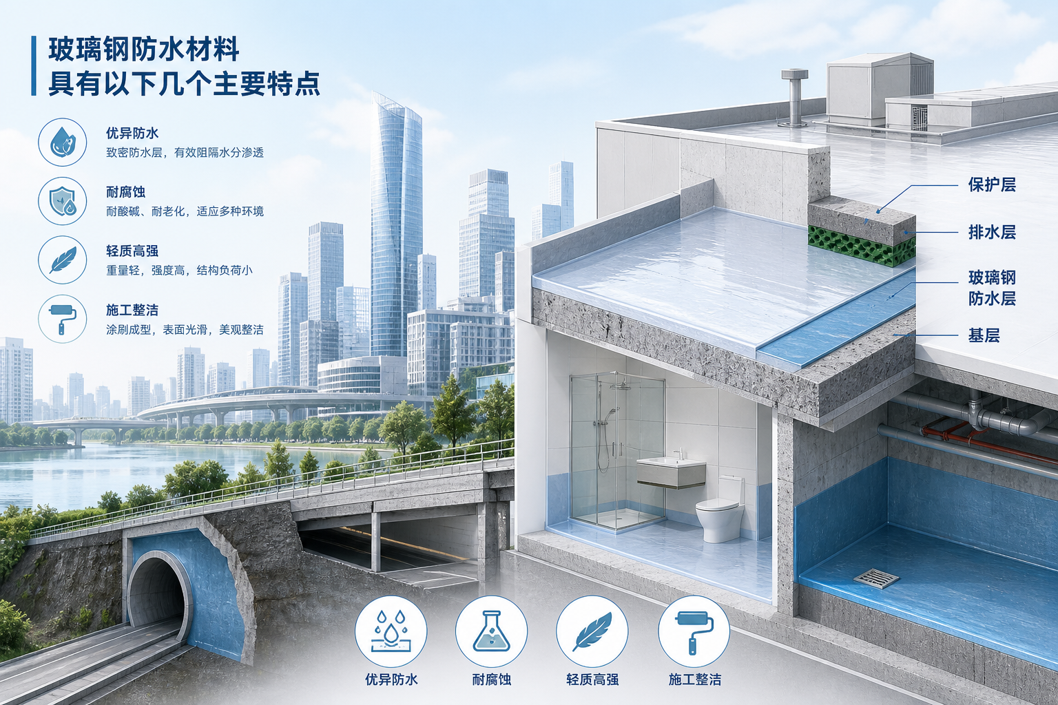 2023年玻璃钢防水材料市场趋势分析,关注 揭阳 发展